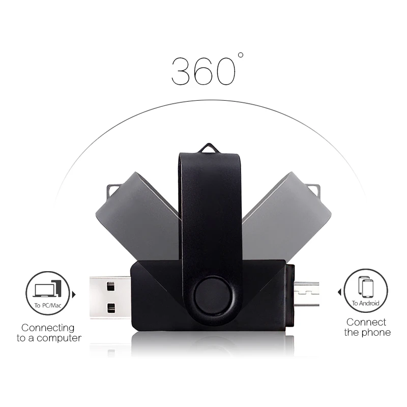 OTG 3 в 1 флэш-накопитель 128 ГБ Type-C usb 2 0 карта памяти 64 Гб 32 Micro 16 cle флеш-накопитель