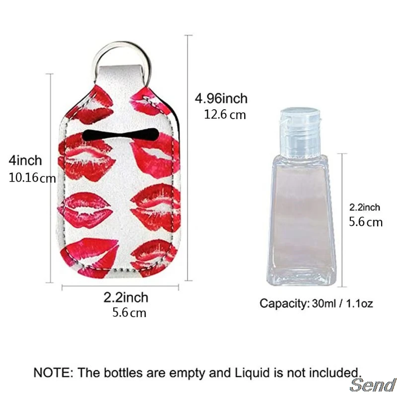 Hand Sanitizer Keychain Holder Travel Bottle Refillable Containers 30ml Flip Cap Reusable Bottles with Keychain Carrier
Hand Sanitizer Keychain Holder Travel Bottle Refillable Containers 30ml Flip Cap Reusable Bottles with Keychain Carrier