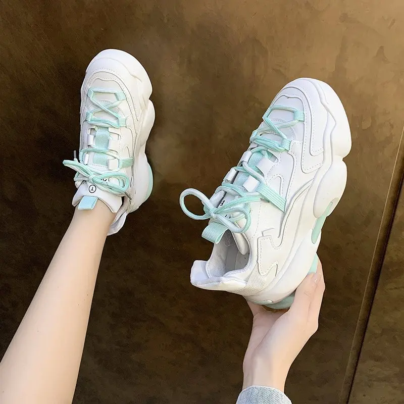 New Fashion Women's Vulcanized Shoes Lace Up Ladies Platform Casual Comfort Shoes Women Chunky Sneakers Spring Female Footwear
New Fashion Women's Vulcanized Shoes Lace Up Ladies Platform Casual Comfort Shoes Women Chunky Sneakers Spring Female Footwear