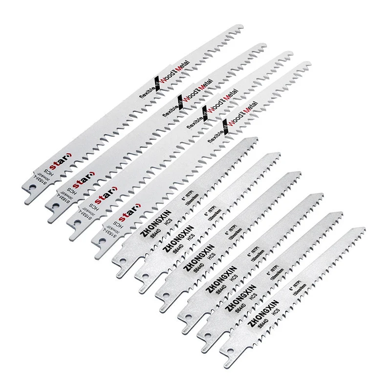 6pcs S644d+4pcs S1531 Saber Saw Blades Tiger Saw For Wood Metal Cut New Hot Reciprocating Saw Set Combination
6pcs S644d+4pcs S1531 Saber Saw Blades Tiger Saw For Wood Metal Cut New Hot Reciprocating Saw Set Combination