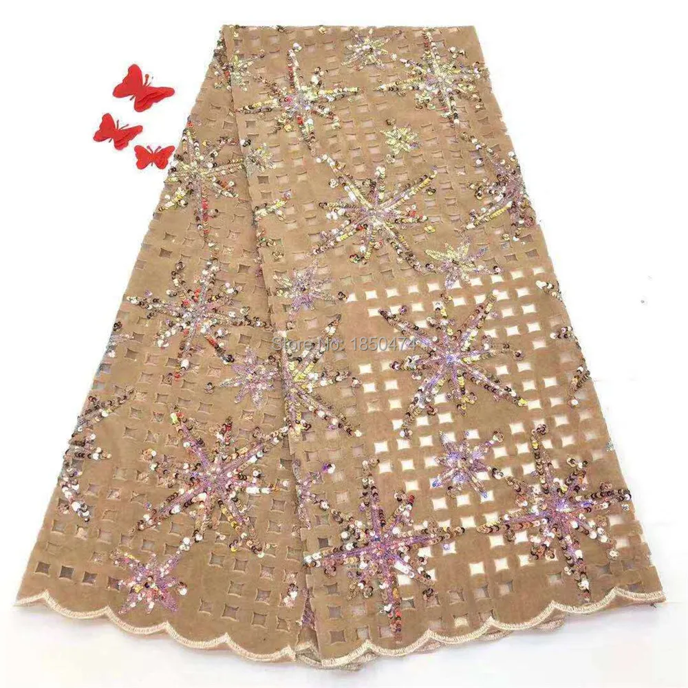 New Sequined Style African High Quality Net Wedding Lace Fabric New Nigeria velvet Guipure Tulle Sewing Evening Dress Material
New Sequined Style African High Quality Net Wedding Lace Fabric New Nigeria velvet Guipure Tulle Sewing Evening Dress Material