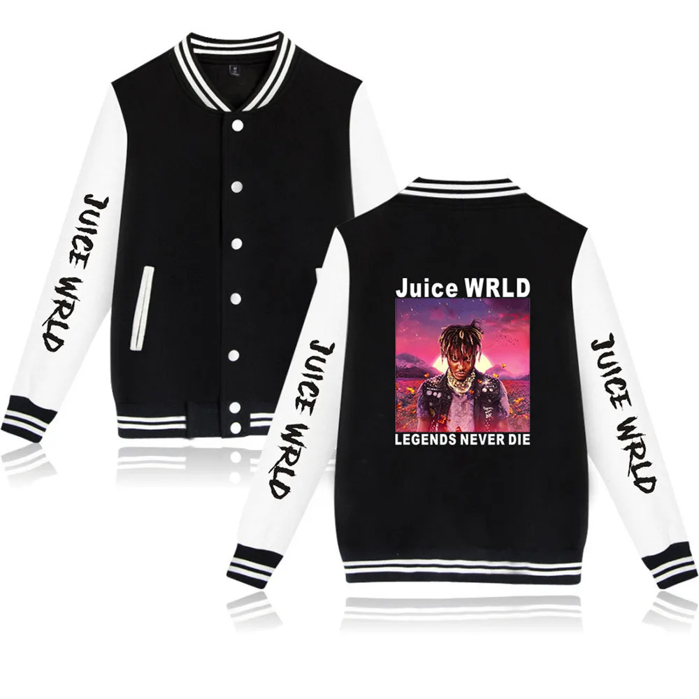 Бейсбольная Униформа Juice Wrld для мужчин и женщин, свитшот с принтом, модная повседневная черная форма в стиле хип-хоп
Бейсбольная Униформа Juice Wrld для мужчин и женщин, свитшот с принтом, модная повседневная черная форма в стиле хип-хоп