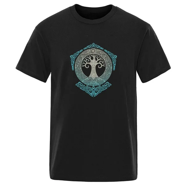 2020 New crew neck slim fit t-shirts Nordiske Mytologi Yggdrasil Vintage Printed Man solid color short sleeve top crew neck male 
2020 New crew neck slim fit t-shirts Nordiske Mytologi Yggdrasil Vintage Printed Man solid color short sleeve top crew neck male