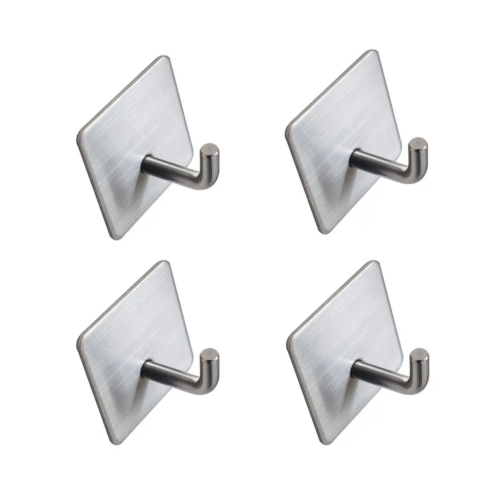 4pcs Self-Adhesive Towel Hooks Stainless Steel Hand Towel Rail Self-Adhesive Hooks Bathroom Wall Hooks
4pcs Self-Adhesive Towel Hooks Stainless Steel Hand Towel Rail Self-Adhesive Hooks Bathroom Wall Hooks