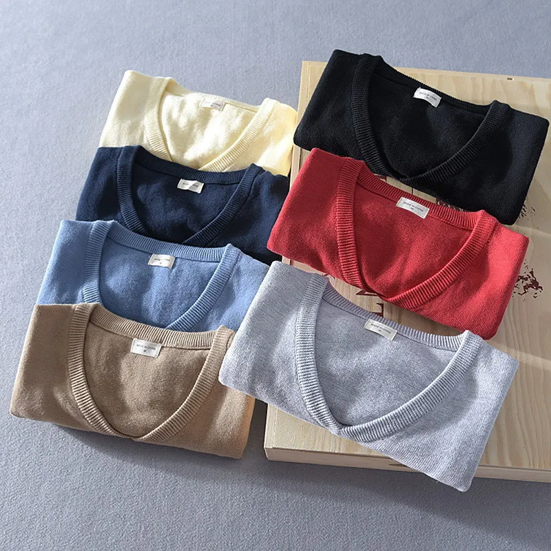 Autumn Winter New High Quality 100% Cotton Sweater Vests Fashion City Business Leisure V-Neck Slim Pullover 8501
Autumn Winter New High Quality 100% Cotton Sweater Vests Fashion City Business Leisure V-Neck Slim Pullover 8501