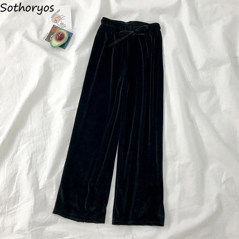 Women Pants Plush Korean Style High Waist Wide Leg Trousers Leisure New Harajuku Drawstring Loose Womens Casual Trendy Ulzzang
Women Pants Plush Korean Style High Waist Wide Leg Trousers Leisure New Harajuku Drawstring Loose Womens Casual Trendy Ulzzang