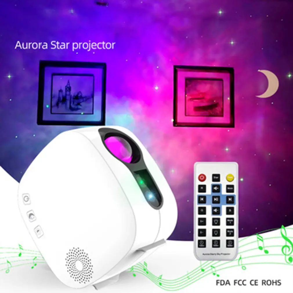 

Aurora Star Projector 3D Aurora Effect Moonlight Timers Facilitate Sleep Bring Whole Hearted Relaxation