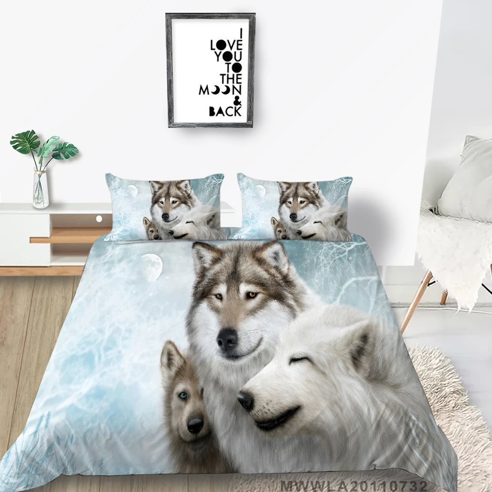 Wolf Bedding Set King Size Duvet Cover Set Soft Breathable Unique Design Bed Set Pillowcase Modern Home Bed Set Dropship
Wolf Bedding Set King Size Duvet Cover Set Soft Breathable Unique Design Bed Set Pillowcase Modern Home Bed Set Dropship