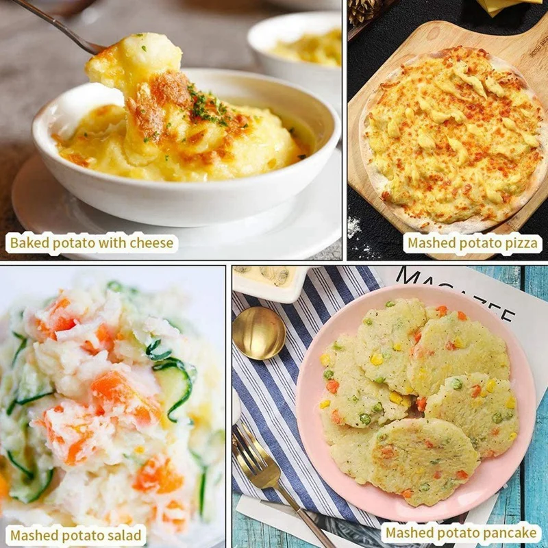 Potato Ricer, Baby Food, Fruit Masher with Baking Sifter, Stainless Steel Hand-Held Flour Sifter
Potato Ricer, Baby Food, Fruit Masher with Baking Sifter, Stainless Steel Hand-Held Flour Sifter