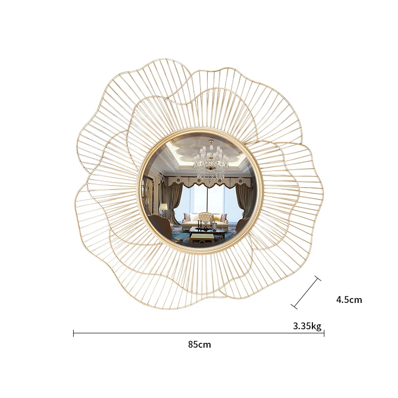 Modern Wrought Iron Wall Decorative Mirror Decoration Craft Wall Hanging Ornament Home Livingroom 3D Stereo Wall Sticker Murals
Modern Wrought Iron Wall Decorative Mirror Decoration Craft Wall Hanging Ornament Home Livingroom 3D Stereo Wall Sticker Murals