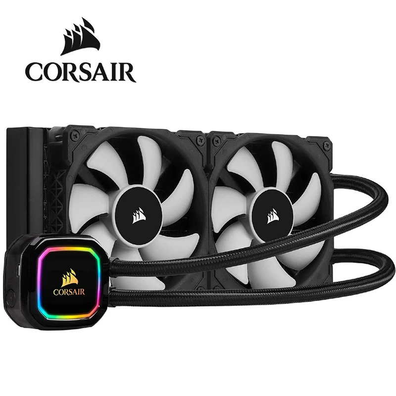 Corsair iCUE H115i RGB Pro XT радиатор 280 мм двойные 140 PWM вентиляторы управление программным
