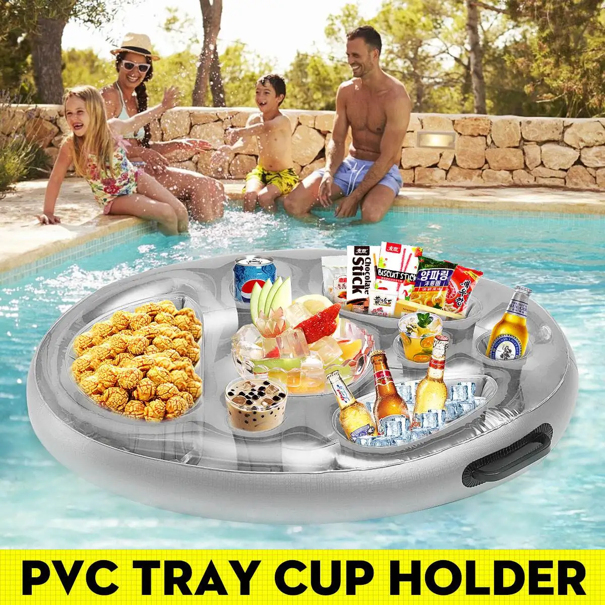 Summer Party Bucket Cup Holder Inflatable Pool Large Swimming Float Beer Drinking Cooler Table Swimming Inflatable Ring Swim Toy
Summer Party Bucket Cup Holder Inflatable Pool Large Swimming Float Beer Drinking Cooler Table Swimming Inflatable Ring Swim Toy
