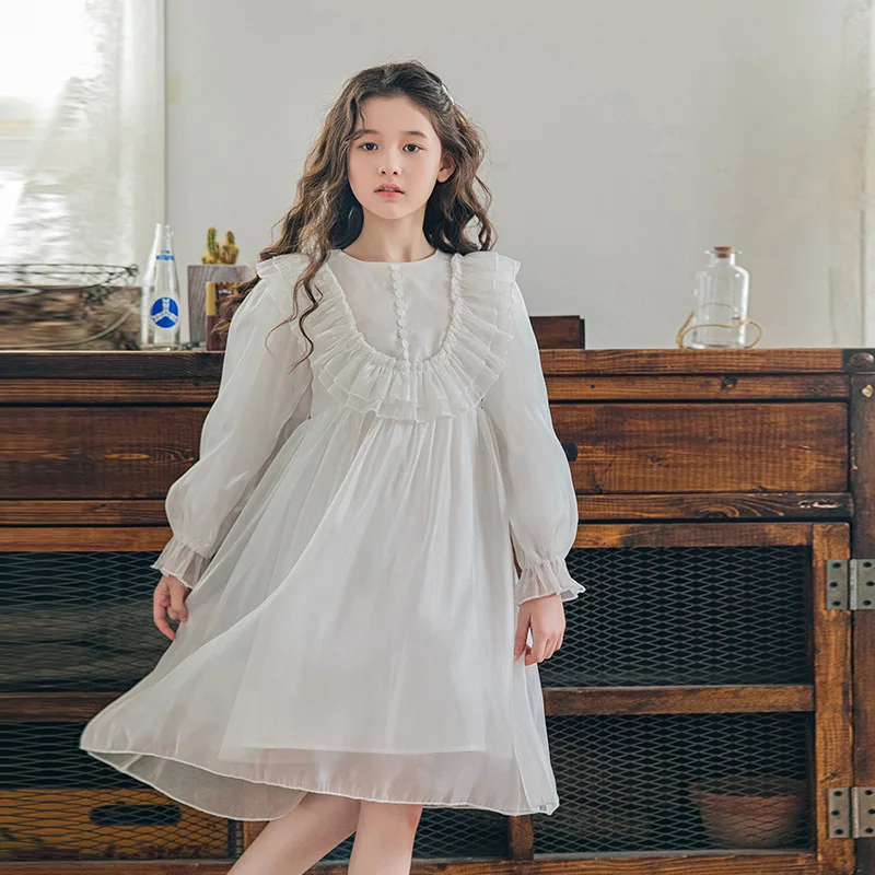 Girl Dress White Chiffon Wedding Party Dress Christmas Birthday Princess Costume Children Clothing 4 6 8 10 12 14 Years
Girl Dress White Chiffon Wedding Party Dress Christmas Birthday Princess Costume Children Clothing 4 6 8 10 12 14 Years