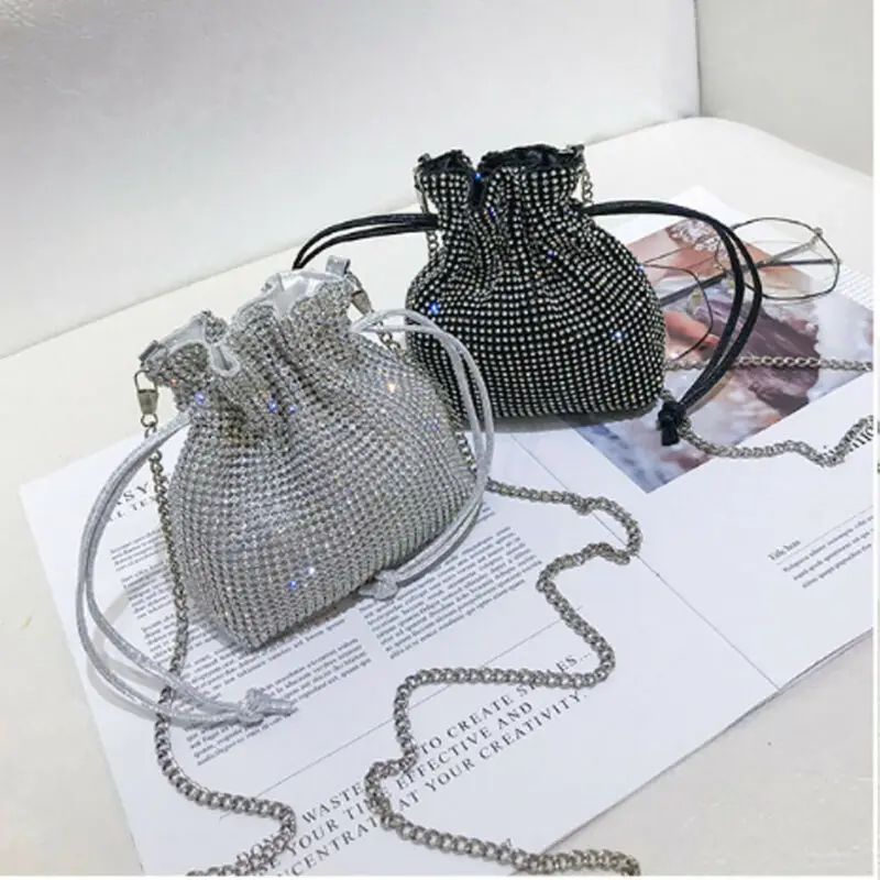 Small Crossbody Bags For Women Rhinestone Bucket Handbag Fashion Female Shoulder Bag Pack Tote Ladies Drawstring Messenger Bag
Small Crossbody Bags For Women Rhinestone Bucket Handbag Fashion Female Shoulder Bag Pack Tote Ladies Drawstring Messenger Bag