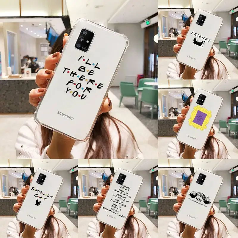 Friends TV Phone Case Transparent For Samsung A51 A50 A71 A70 A81 M60S Note S21 S 20 10 9 8 11 E Plus Ultra
Friends TV Phone Case Transparent For Samsung A51 A50 A71 A70 A81 M60S Note S21 S 20 10 9 8 11 E Plus Ultra