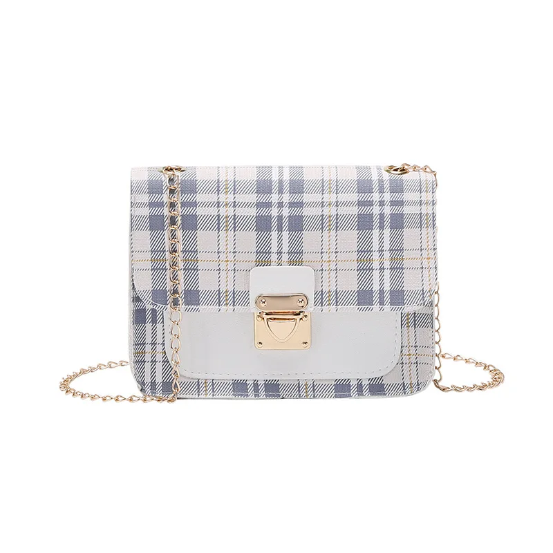 Elegant women's checked handbag 2021 soft PU leather handbag women's shoulder bag women's small square cross messenger bag
Elegant women's checked handbag 2021 soft PU leather handbag women's shoulder bag women's small square cross messenger bag