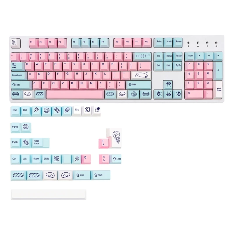 Sweet Girl Keycaps 137Key for cherry Standard DZ60/GK61/64/68/KBD75/84/RK836/87/96/980/MX Switches Mechanical Keyboard
Sweet Girl Keycaps 137Key for cherry Standard DZ60/GK61/64/68/KBD75/84/RK836/87/96/980/MX Switches Mechanical Keyboard