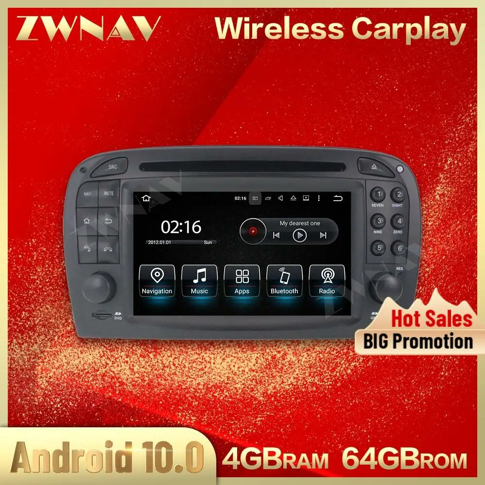 Мультимедийный проигрыватель для Benz SL R230, 2001-2002, GPS, Carplay, 4 + 64 ГБ, Android 10, 0 экран, радио, стерео, Кассетный магнитофон, головное устройство
Мультимедийный проигрыватель для Benz SL R230, 2001-2002, GPS, Carplay, 4 + 64 ГБ, Android 10, 0 экран, радио, стерео, Кассетный магнитофон, головное устройство