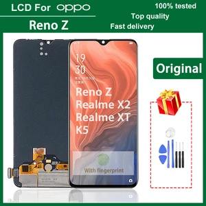 Original Super AMOLED 6.4" LCD display for OPPO K5 Reno Z LCD touch
screen digitizer assembly For OPPO Realme X2 / XT Display
