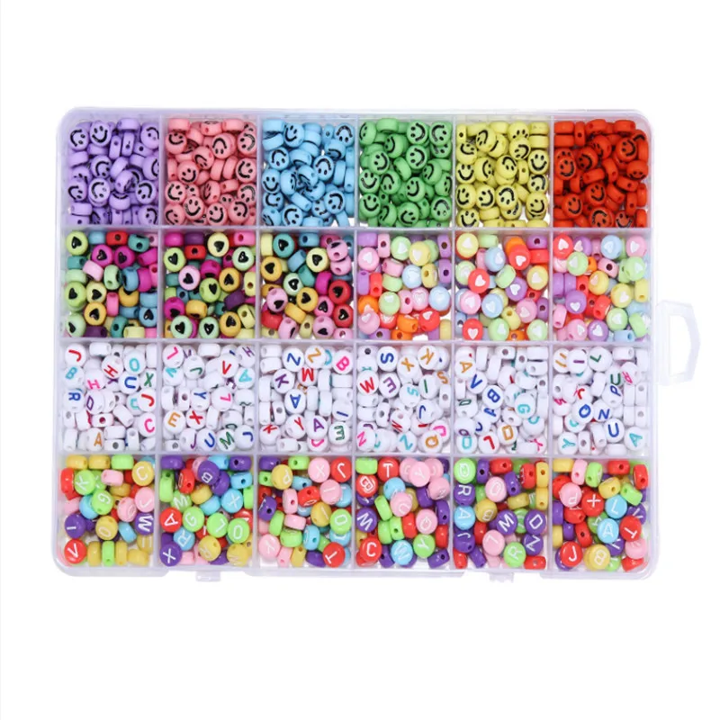 1200Pcs/set Of A Variety Of Colorful Acrylic Letter Beads Smiley Love Beads Handmade DIY Clothing Sewing Loose Beads Accessories
1200Pcs/set Of A Variety Of Colorful Acrylic Letter Beads Smiley Love Beads Handmade DIY Clothing Sewing Loose Beads Accessories
