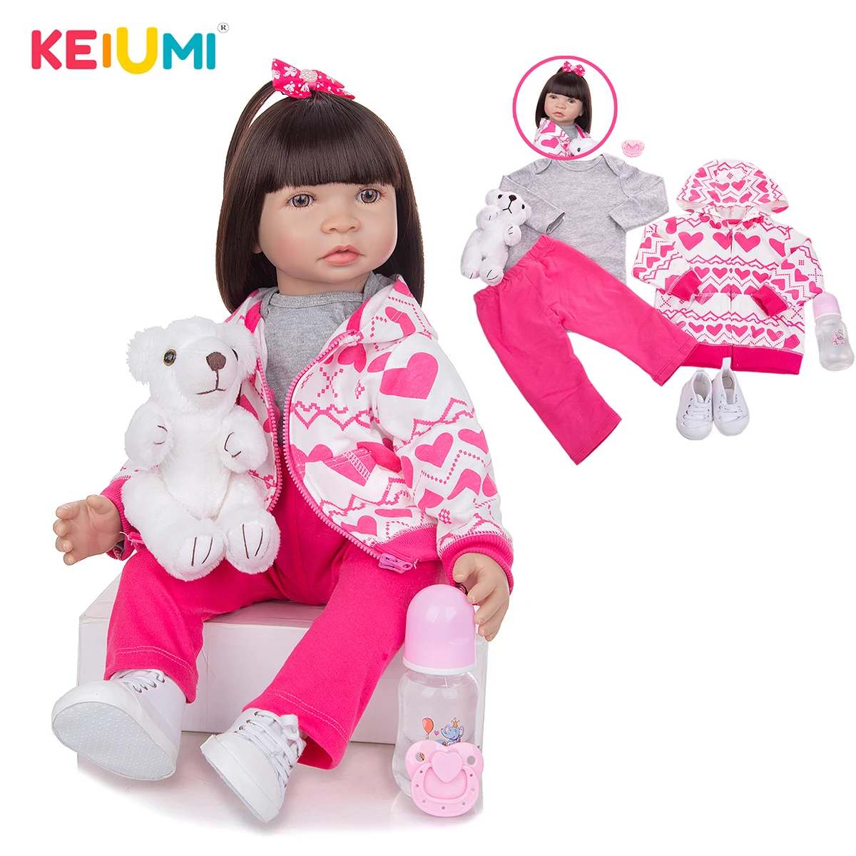KEIUMI 24 Inch 60CM Special Design Reborn Baby Dolls Handmade Princess Dolls Toys Toddler Playmates For Children Birthday Gifts
KEIUMI 24 Inch 60CM Special Design Reborn Baby Dolls Handmade Princess Dolls Toys Toddler Playmates For Children Birthday Gifts