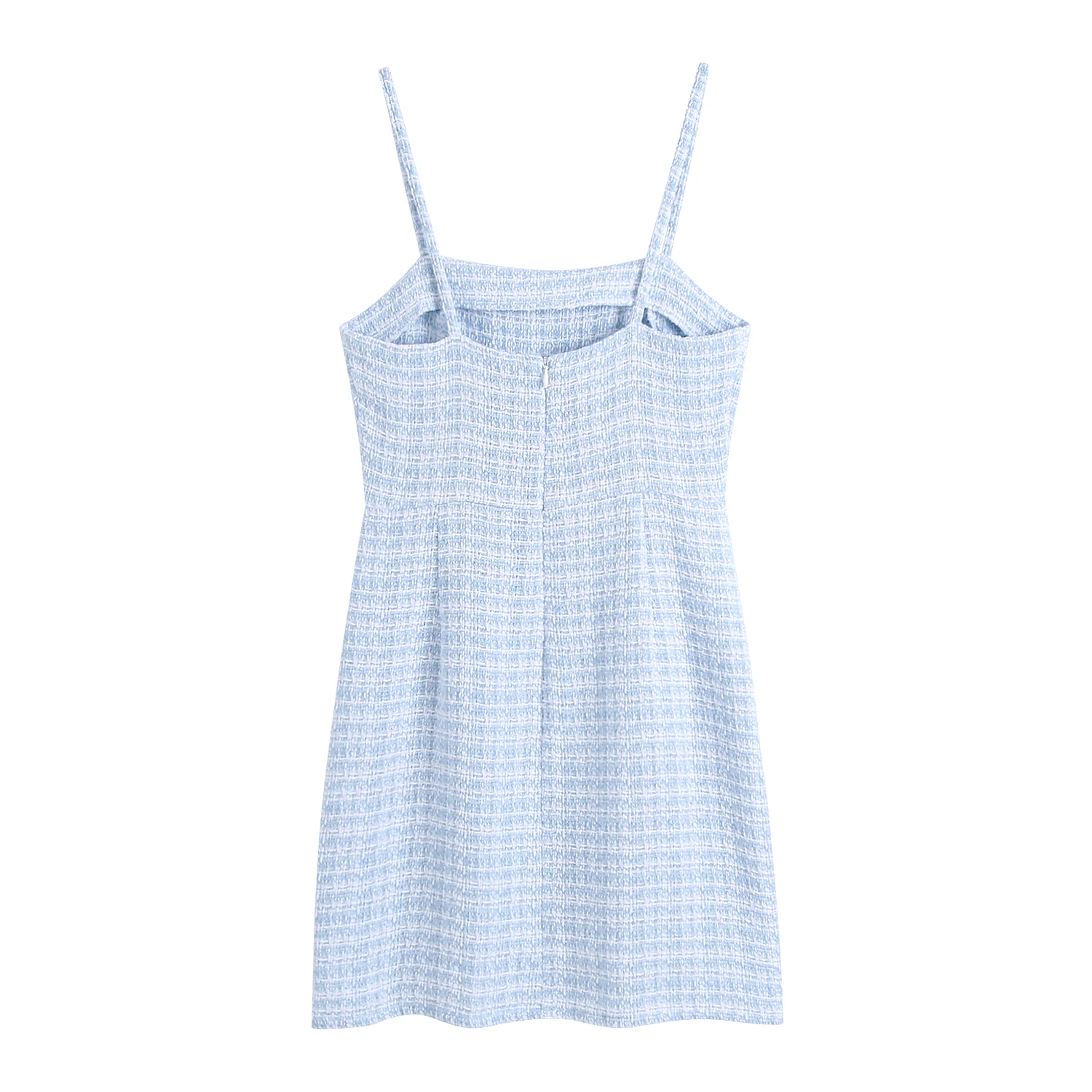 JC·KILIG Summer Light Blue Texture Show Back Small Sweet Wind Sling Dress B1362
JC·KILIG Summer Light Blue Texture Show Back Small Sweet Wind Sling Dress B1362