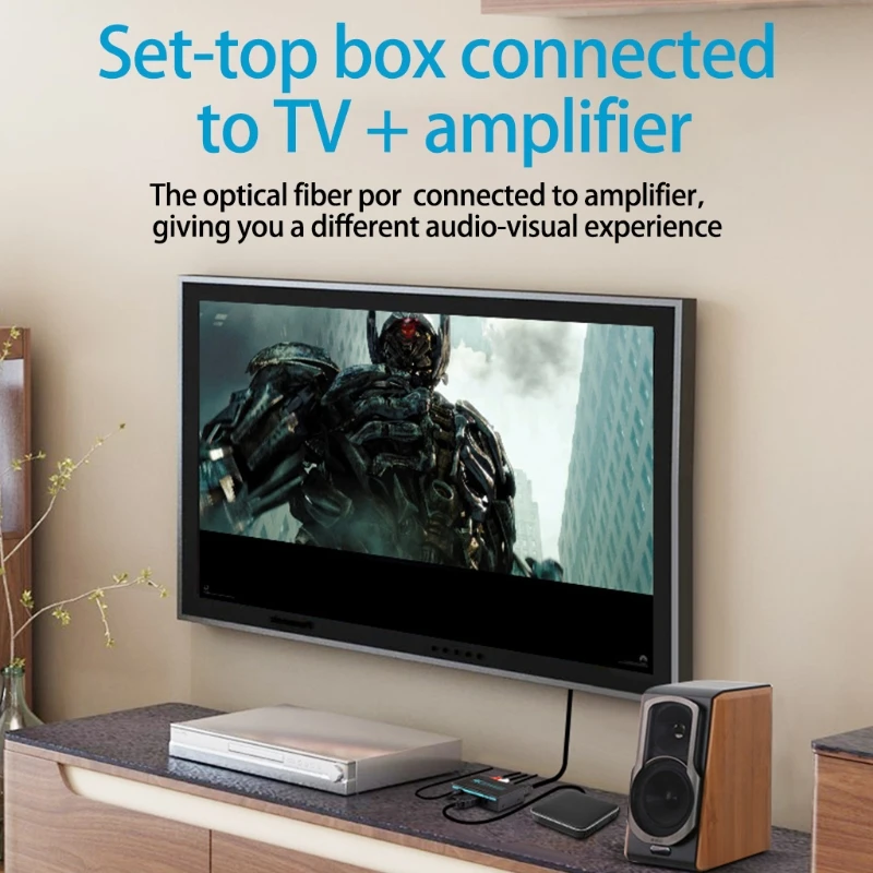Audio Extractor 4K 60HZ HDMI-compatible to Optical SPDIF Toslink Converter/ RCAL/R Blu-ray DVD Player Box PS3 PS4
Audio Extractor 4K 60HZ HDMI-compatible to Optical SPDIF Toslink Converter/ RCAL/R Blu-ray DVD Player Box PS3 PS4