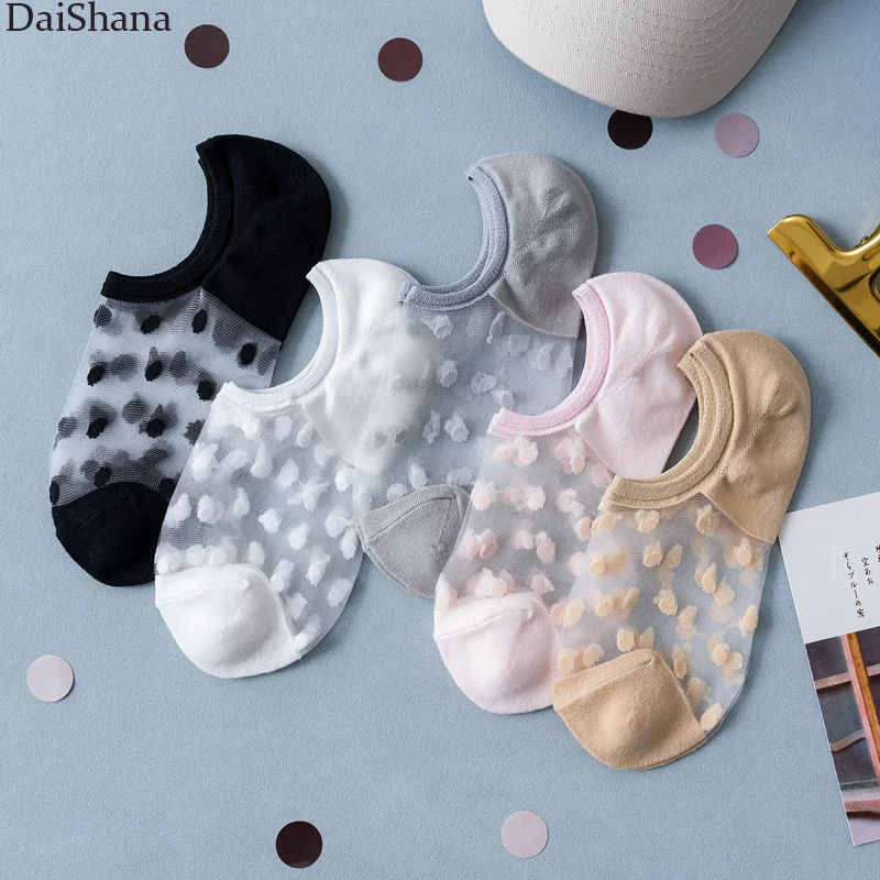 5 Pairs Women Socks 2020 Spring New Fashion Ankle Female Breathable Thin Dot Socks Korean Style Invisible Funny Socks Girls Sox 
5 Pairs Women Socks 2020 Spring New Fashion Ankle Female Breathable Thin Dot Socks Korean Style Invisible Funny Socks Girls Sox