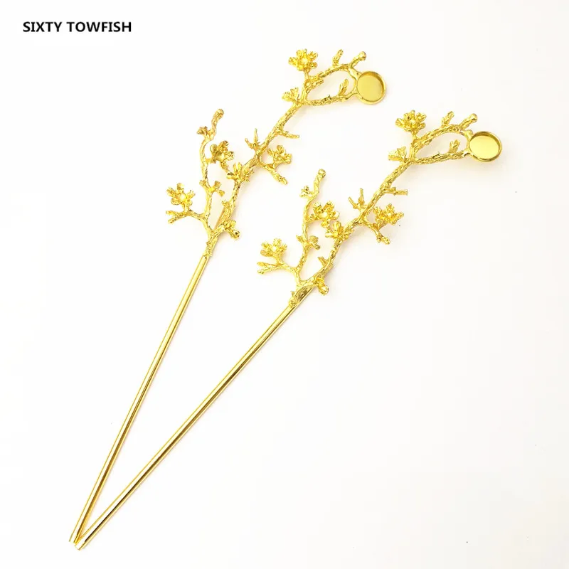 5 Pieces 36mX193mm Silver/Gold color Metal Branch Hairpin Vintage Hair Stick For Jewelry Making Handmade DIY Hair Accessories
5 Pieces 36mX193mm Silver/Gold color Metal Branch Hairpin Vintage Hair Stick For Jewelry Making Handmade DIY Hair Accessories