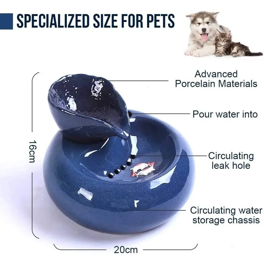 Electric Ceramic Drinking Fountain For Cats Dogs Drinking Bowl Automatic Cat Water Fountain Dispenser Pet Products Food Bowl
Electric Ceramic Drinking Fountain For Cats Dogs Drinking Bowl Automatic Cat Water Fountain Dispenser Pet Products Food Bowl