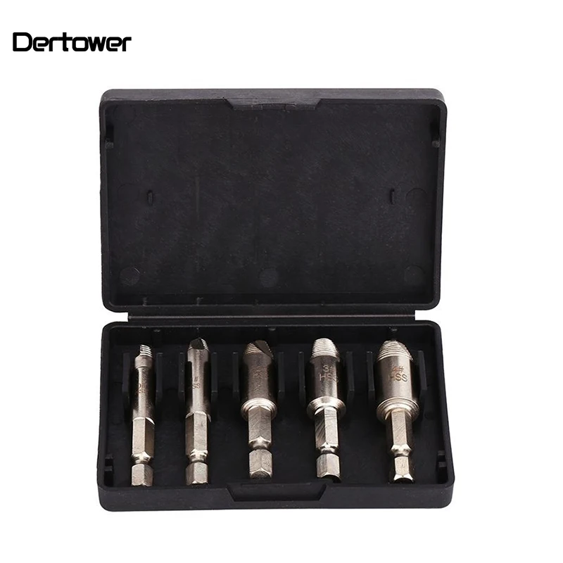 5pc screw extractor, wood screw, iron screw, sliding thread broken head, high speed steel broken wire removal tool
5pc screw extractor, wood screw, iron screw, sliding thread broken head, high speed steel broken wire removal tool