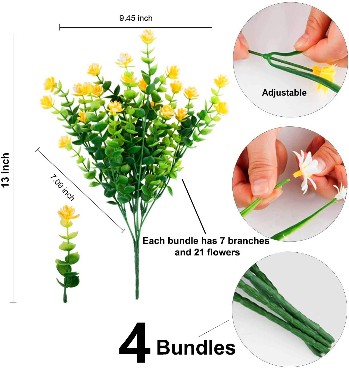 Wedding Decoration Fake Flowers Artificial Flowers Real Touch Artificial Bouquet UV Resistant Shrubs Plants No Fade Faux Plastic
Wedding Decoration Fake Flowers Artificial Flowers Real Touch Artificial Bouquet UV Resistant Shrubs Plants No Fade Faux Plastic