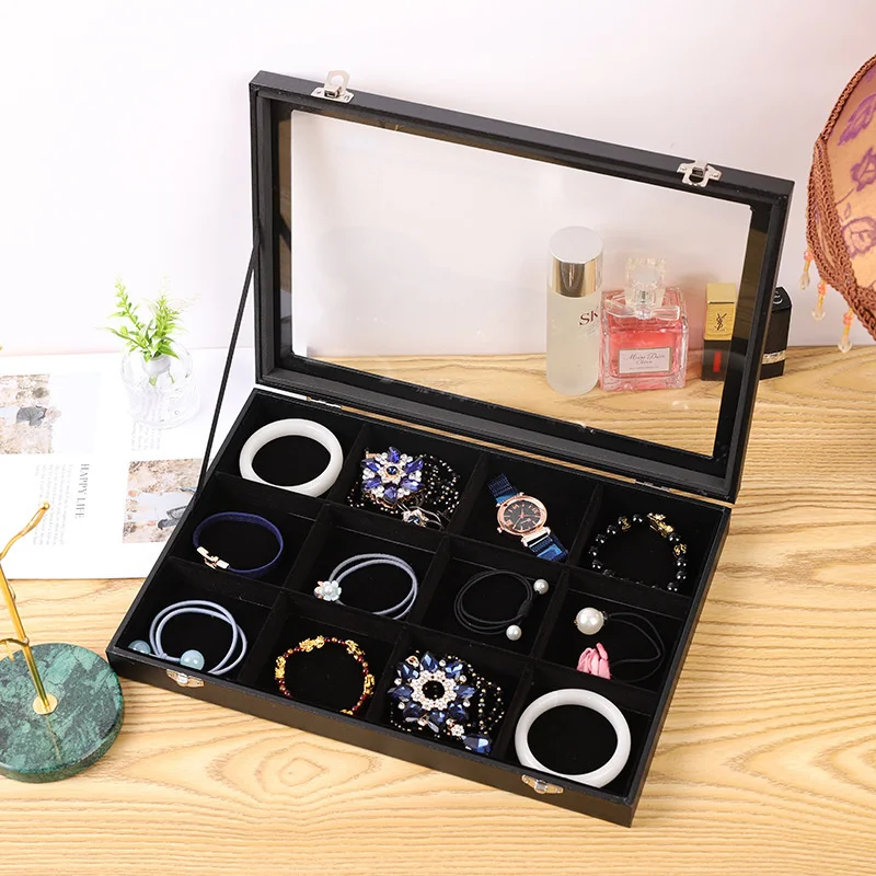 Jewelry packing box jewelry pendant large beauty home window display box black hand string earring storage box
Jewelry packing box jewelry pendant large beauty home window display box black hand string earring storage box