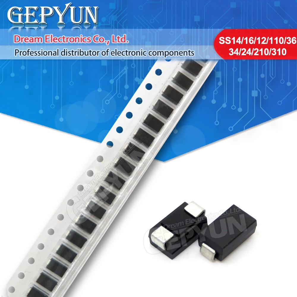 100 шт. SMD выпрямительный диод 1N5819 SS14 1N5822 SS34 SR160 SS16 1N5817 SS12 SR1100 SS110 SS26 SS36 SR240 SS24 SR2100 SS210 SS310
100 шт. SMD выпрямительный диод 1N5819 SS14 1N5822 SS34 SR160 SS16 1N5817 SS12 SR1100 SS110 SS26 SS36 SR240 SS24 SR2100 SS210 SS310