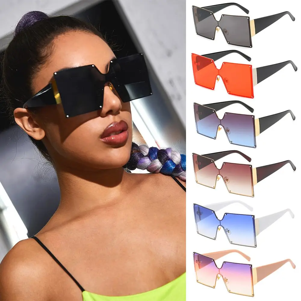 Transparent UV400 Candy Color Rimless Frame Sun Glasses Oversized Square Sunglasses Travel Eyewear Shades
Transparent UV400 Candy Color Rimless Frame Sun Glasses Oversized Square Sunglasses Travel Eyewear Shades