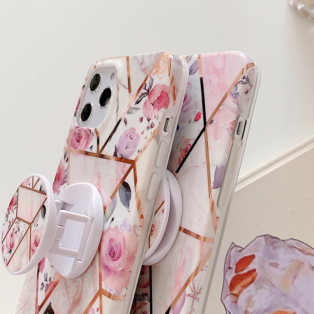 Plating Flower Phone Case For Samsung A52 A72 A51 A71 S21 S20 S10 S8 Plus Note 20 10 Flexible Folded Holder Soft Cover
Plating Flower Phone Case For Samsung A52 A72 A51 A71 S21 S20 S10 S8 Plus Note 20 10 Flexible Folded Holder Soft Cover