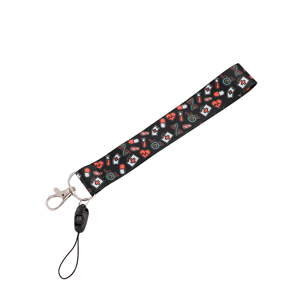 J2664 Medical Wristlet Hand Strap Keychain Lanyard Badge Holder ID Card Phone Badge Holder Strap For Doctor Nurse
J2664 Medical Wristlet Hand Strap Keychain Lanyard Badge Holder ID Card Phone Badge Holder Strap For Doctor Nurse