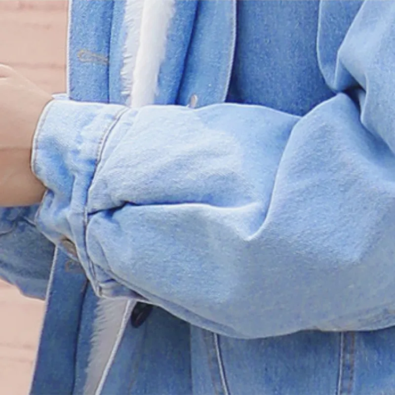 Jackets Women Plus Velvet Thicker Warm All-match Students Hooded Denim Korean Style Harajuku Chic Streetwear Cute Casual Trendy
Jackets Women Plus Velvet Thicker Warm All-match Students Hooded Denim Korean Style Harajuku Chic Streetwear Cute Casual Trendy