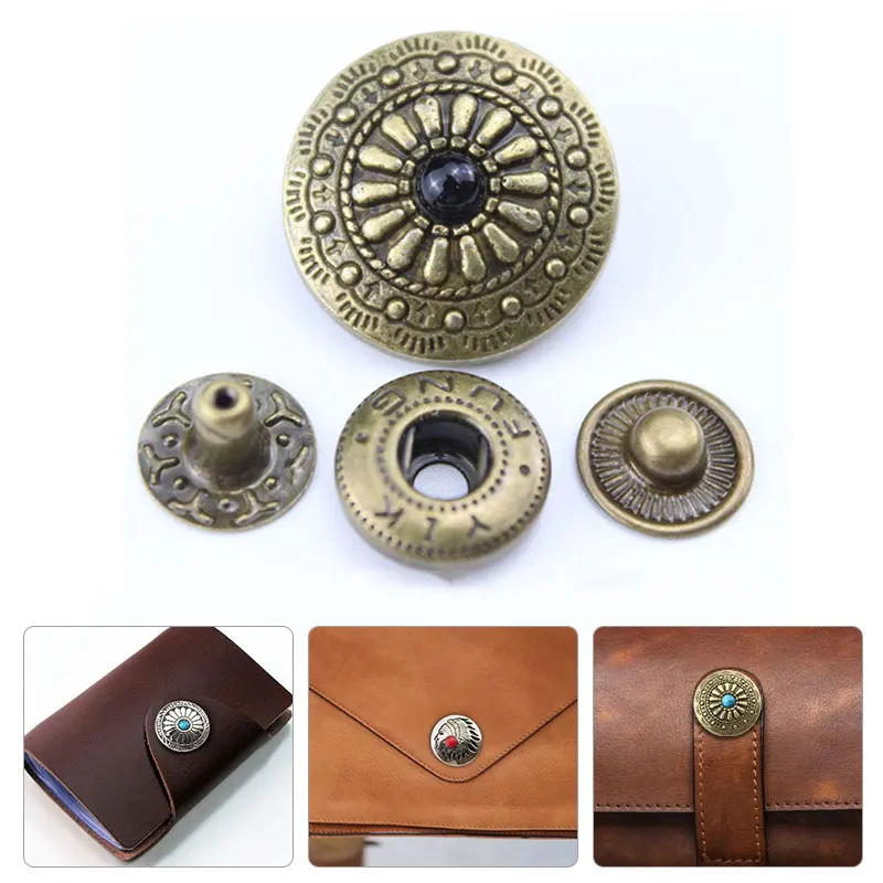 20mm Retro 633 Snap Button Fasteners DIY Leather Craft Clothing Accessories Decorative Buttons for Crafts Sewing Products New
20mm Retro 633 Snap Button Fasteners DIY Leather Craft Clothing Accessories Decorative Buttons for Crafts Sewing Products New