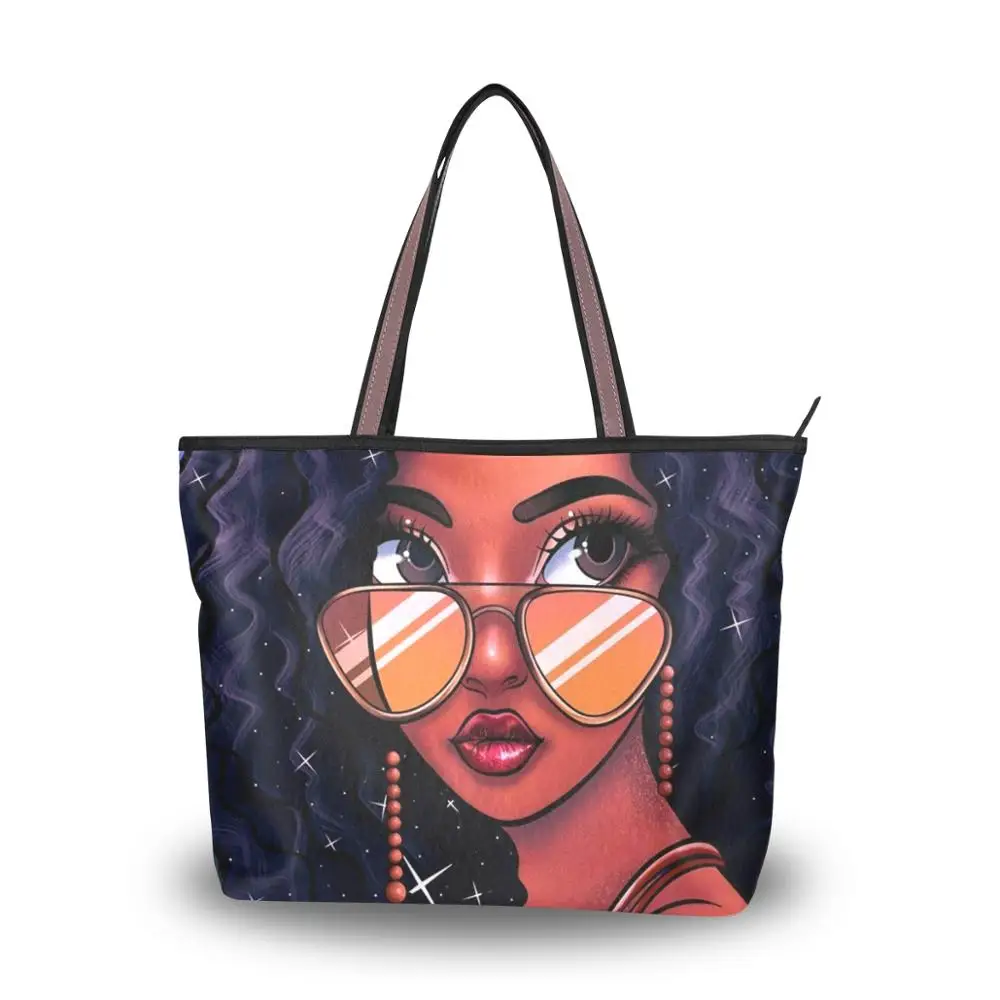 African Painting Art Afro Women Bag PU Leather Handbag Brand Design big canvas Shoulder Bags for Ladies Large Totes Bolso Mujer
African Painting Art Afro Women Bag PU Leather Handbag Brand Design big canvas Shoulder Bags for Ladies Large Totes Bolso Mujer