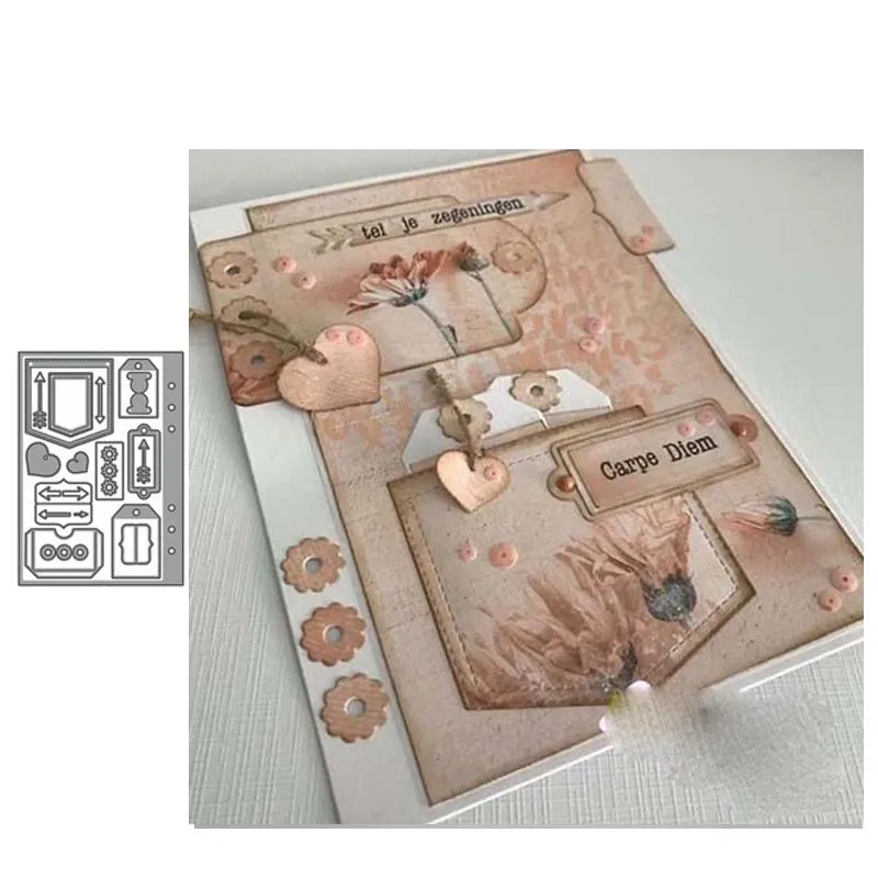 New Arrival Greeting Card Cover Background Metal Cutting Dies for Scrapbooking Stencil Handmade Make Model Craft Mold Die Cut
New Arrival Greeting Card Cover Background Metal Cutting Dies for Scrapbooking Stencil Handmade Make Model Craft Mold Die Cut