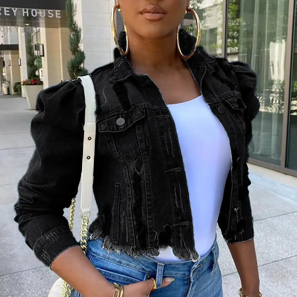 Ele-choices Sexy Long Sleeve Ripped Denim Jacket Short Jackets Plus Size Women Clothing with Pocket 2021 Streetwear for Daily
Ele-choices Sexy Long Sleeve Ripped Denim Jacket Short Jackets Plus Size Women Clothing with Pocket 2021 Streetwear for Daily