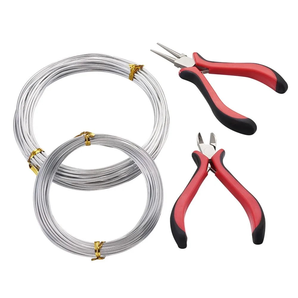2rolls/set 10m/roll 1.5mm 2mm Aluminum Wire 2pcs Red Jewelry Pliers for DIY Jewelry Makings
2rolls/set 10m/roll 1.5mm 2mm Aluminum Wire 2pcs Red Jewelry Pliers for DIY Jewelry Makings