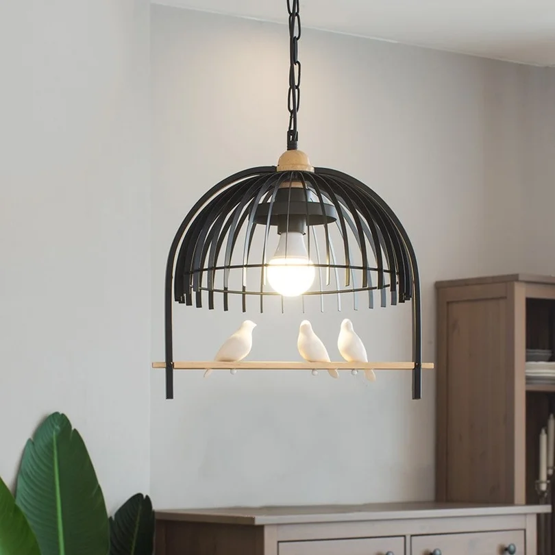 Nordic Birdcage Pendant Lamp Pastoral Style Vintage Industrial Kitchen Lights Fixtures Black Iron Luminaire Home Deco Bird Light
Nordic Birdcage Pendant Lamp Pastoral Style Vintage Industrial Kitchen Lights Fixtures Black Iron Luminaire Home Deco Bird Light