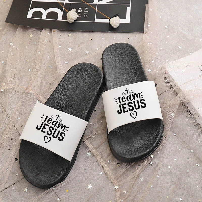 2021 Hot Summer Women's Slippers I Love Jusus Indoor Bedroom Home Shoes ladies Harajuku Open Toe Flip Flops
2021 Hot Summer Women's Slippers I Love Jusus Indoor Bedroom Home Shoes ladies Harajuku Open Toe Flip Flops