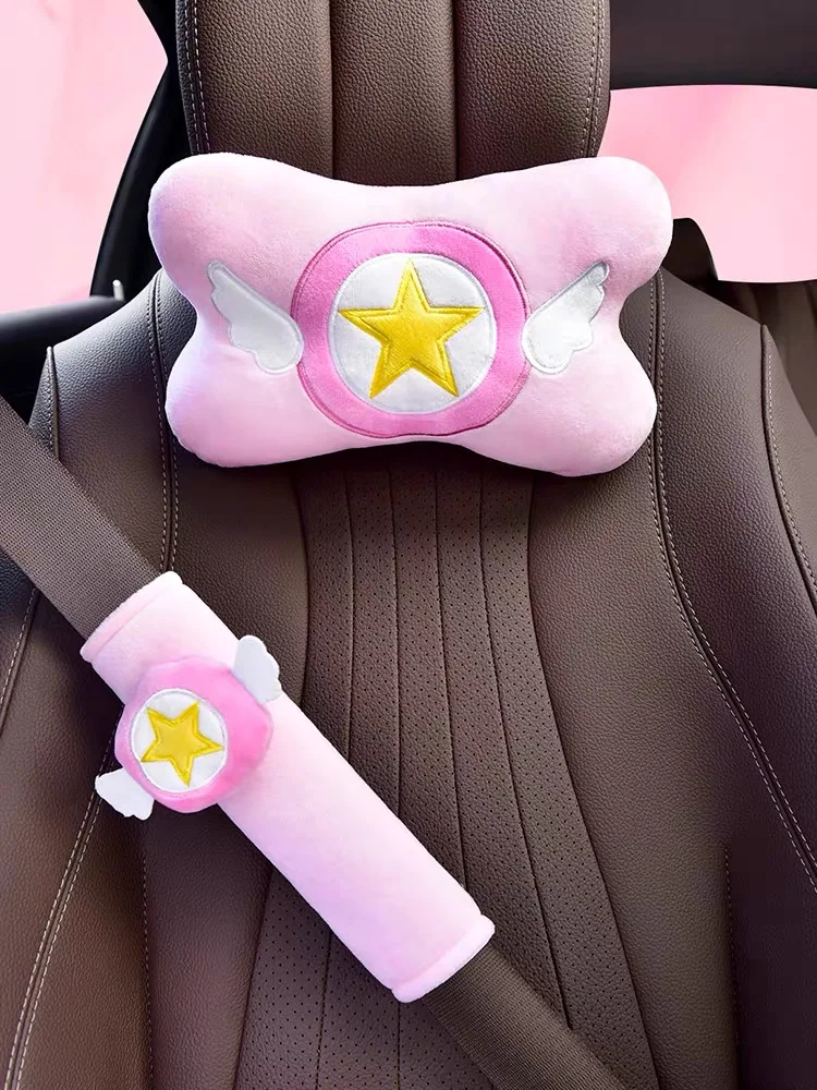 Cartoon Cardcaptor Sakura angel wing plush car vehicle neck pillow waist cushion seat belts set stuffed toy lady birthday gift
Cartoon Cardcaptor Sakura angel wing plush car vehicle neck pillow waist cushion seat belts set stuffed toy lady birthday gift