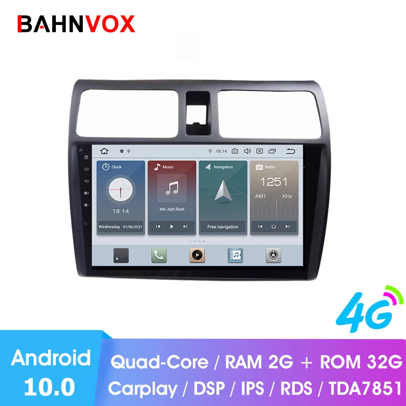 Автомобильный gps-проигрыватель RAM2G 9 дюймов android 10 0 для suzuki swift 2005 2010 автомобильное