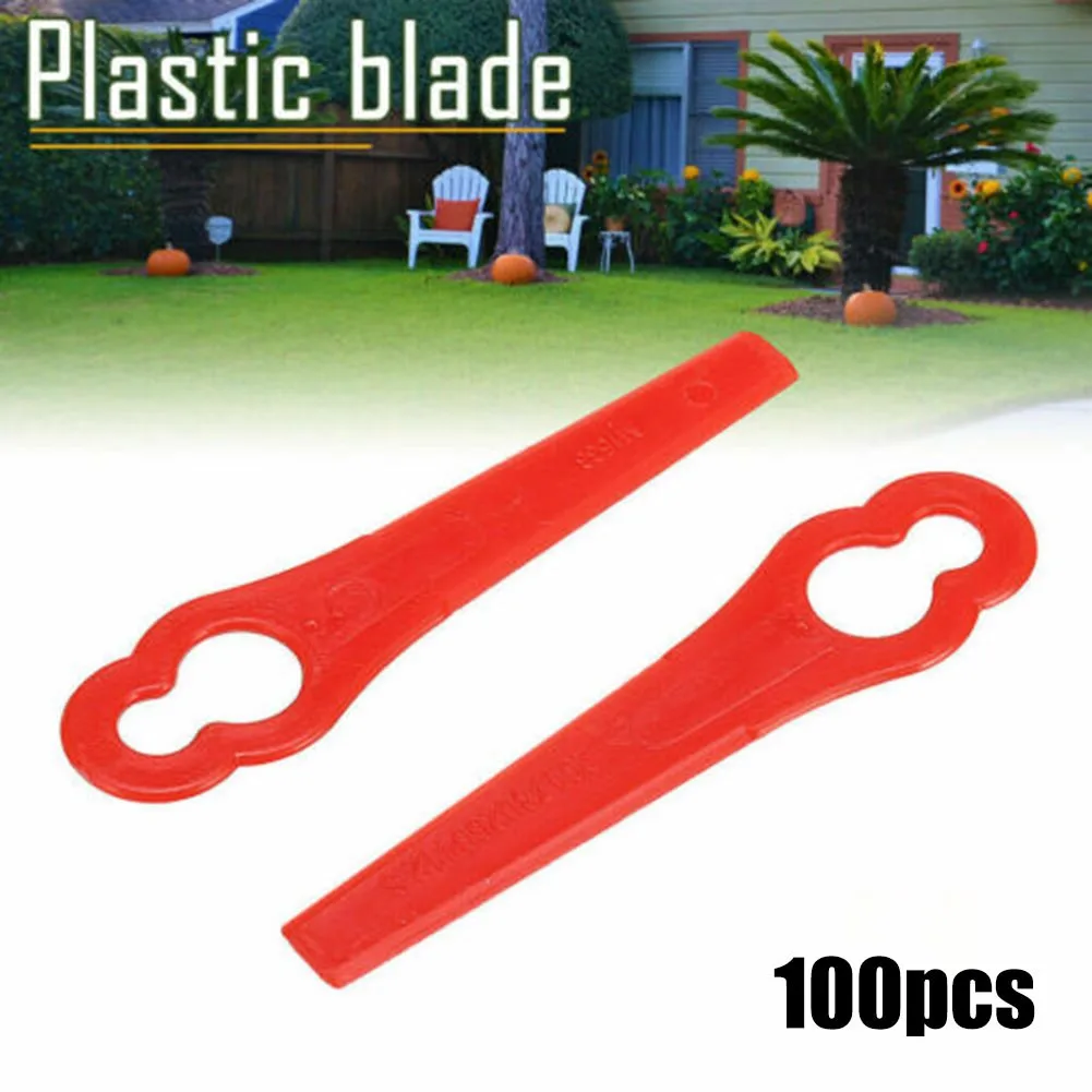100pcs Plastic Cutting Blades 83mm For Cordless Grass Strimmer Trimmer PA6 Trimmer Blades String Trimmer Parts
100pcs Plastic Cutting Blades 83mm For Cordless Grass Strimmer Trimmer PA6 Trimmer Blades String Trimmer Parts