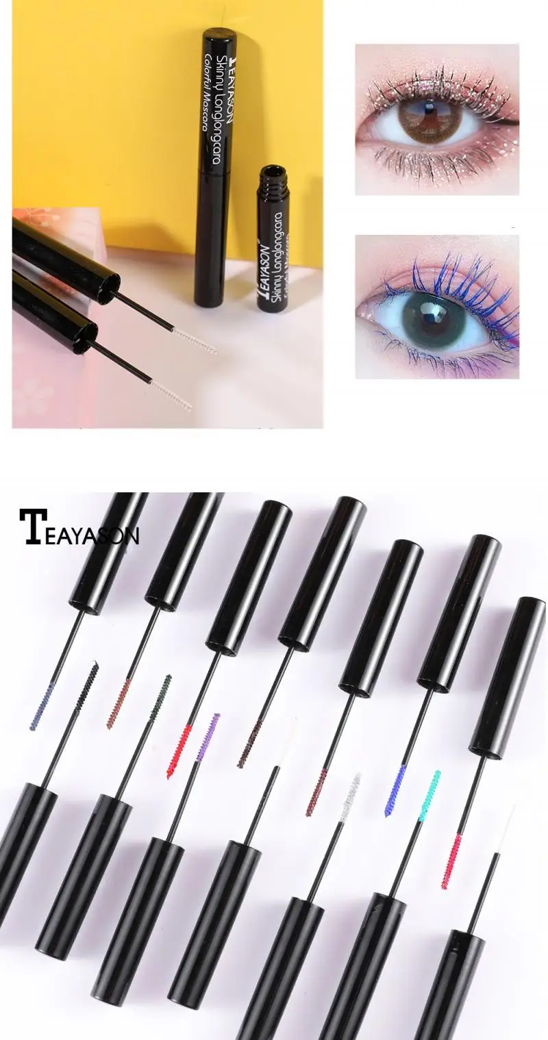 14 Color Eyes Mascara Makeup Waterproof Fast Dry Eyelashes Curling Lengthening Makeup Eye Lashes Party Stage Use TSLM1
14 Color Eyes Mascara Makeup Waterproof Fast Dry Eyelashes Curling Lengthening Makeup Eye Lashes Party Stage Use TSLM1