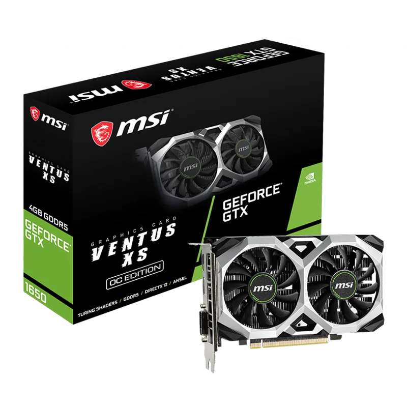 Видеокарта MSI GeForce GTX 1650 VENTUS XS 4G OC DDR6 128 бит | Компьютеры и офис